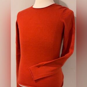 Women's Dark Orange Cashmere Sweater